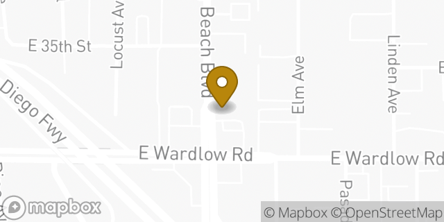 Map showing the location of 7-Eleven in Long Beach, CA 90807