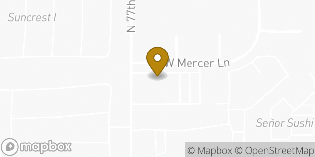 Map showing the location of The Church of Jesus Christ of Latter-day Saints in Peoria, AZ 85345