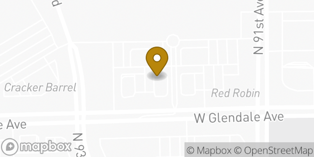 Map showing the location of Starbucks in Glendale, AZ 85305