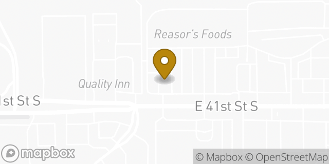 Map showing the location of Sonic Drive In in Tulsa, OK 74146