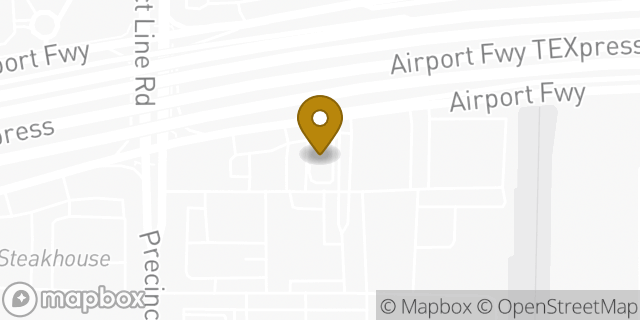 Map showing the location of McDonald's in Hurst, TX 76053