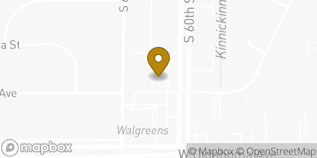Map showing the location of Subway in Milwaukee, WI 53219