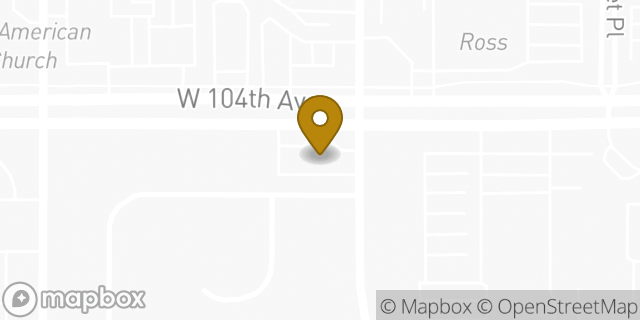 Map showing the location of Starbucks in Northglenn, CO 80234