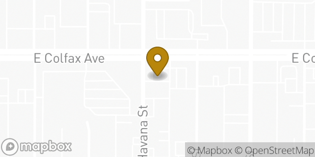 Map showing the location of ATM 7ELEVEN-FCTI in Aurora, CO