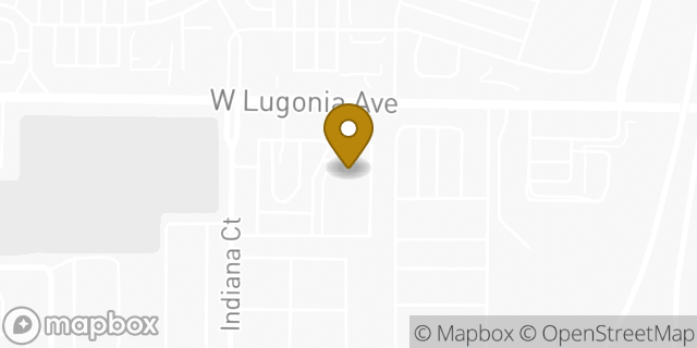 Map showing the location of Amazon Locker - Braise in Redlands, CA 92374