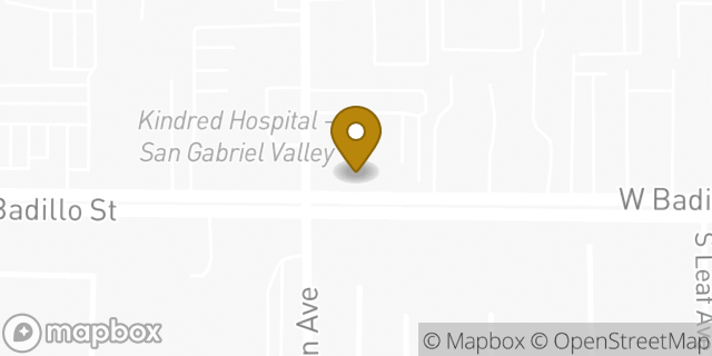 Map showing the location of The Church of Jesus Christ of Latter-day Saints in Covina, CA 91722