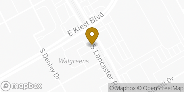 Map showing the location of Walgreens ATM in Dallas, TX 75216
