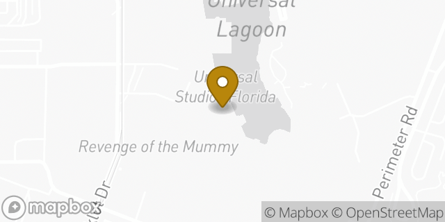 Map showing the location of Starbucks in Orlando, FL 32819