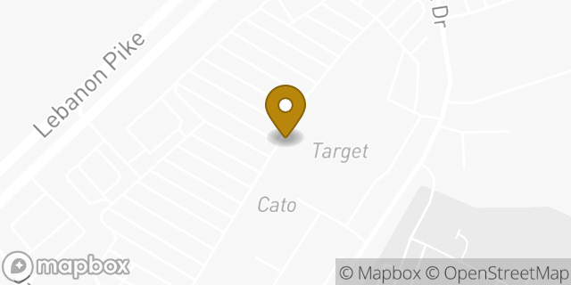 Map showing the location of Target in Nashville, TN 37214