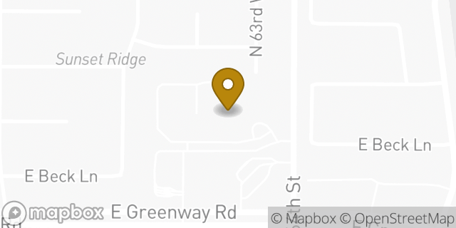 Map showing the location of Brookdale North Scottsdale in Scottsdale, AZ 85254