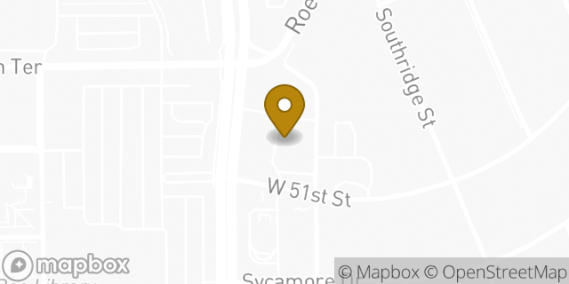Map showing the location of QuikTrip in Roeland Park, KS 66205