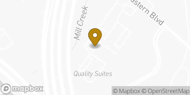 Map showing the location of Days Inn & Suites in Jeffersonville, IN 47130