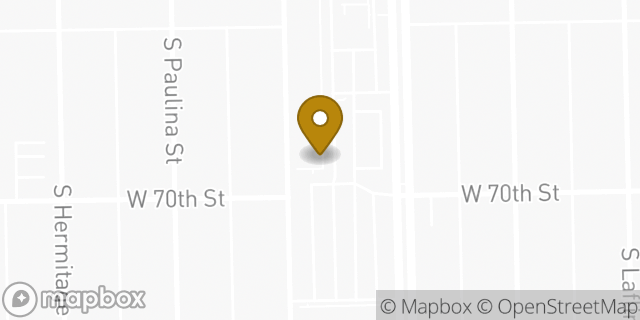 Map showing the location of Amazon Locker - Gerbil in Chicago, IL 60636