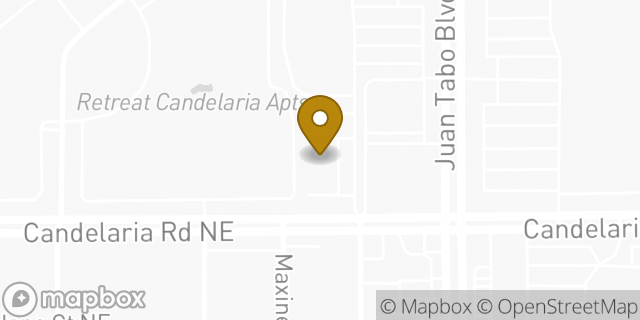 Map showing the location of AutoZone in Albuquerque, NM 87112