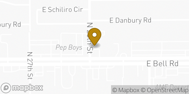 Map showing the location of Enterprise Rent-A-Car in Phoenix, AZ 85032