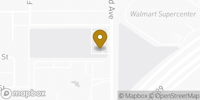 Map showing the location of Dunkin' in Lubbock, TX 79416