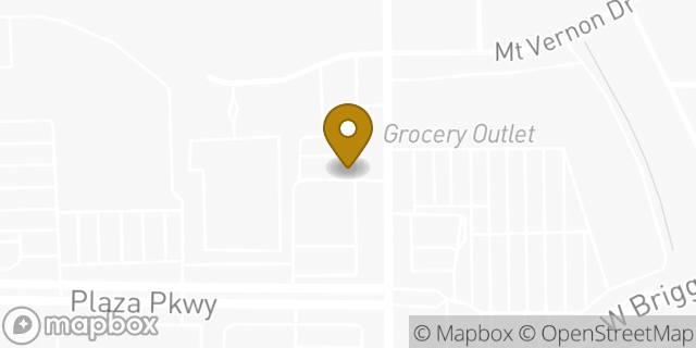 Map showing the location of AutoZone in Modesto, CA 95350
