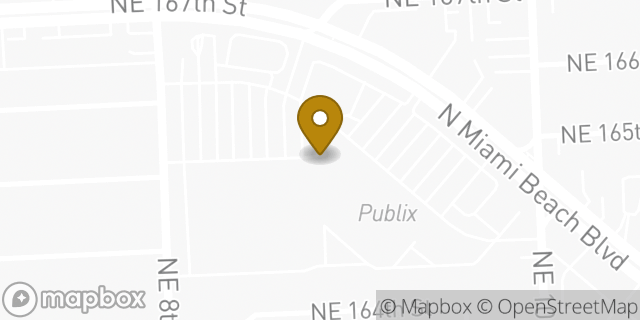Map showing the location of Marshalls in North Miami Beach, FL 33162