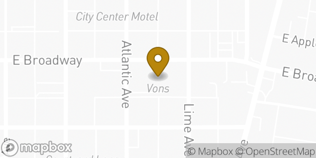 Map showing the location of Coinme in Long Beach, CA 90802