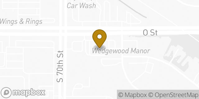 Map showing the location of ATM Walgreens in Lincoln, NE