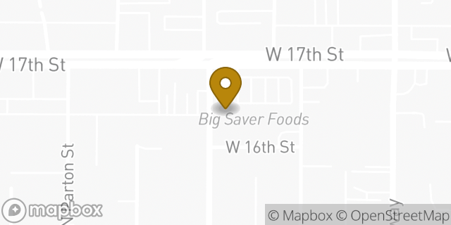 Map showing the location of AutoZone in Santa Ana, CA 92706