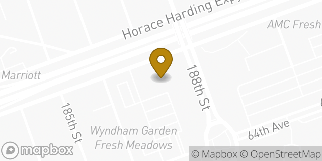 Map showing the location of Chase Bank in Fresh Meadows, NY 11365