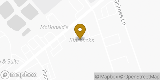 Map showing the location of Starbucks Coffee Company in Stockton, CA 95215