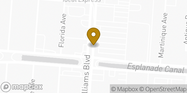 Map showing the location of Walmart Grocery Pickup in Kenner, LA 70065