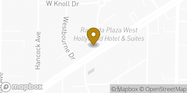 Map showing the location of Trader Joe's in West Hollywood, CA 90069