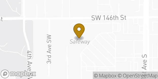 Map showing the location of Starbucks in Burien, WA 98166