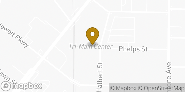 Map showing the location of Amazon Locker - Call in Buffalo, NY 14214