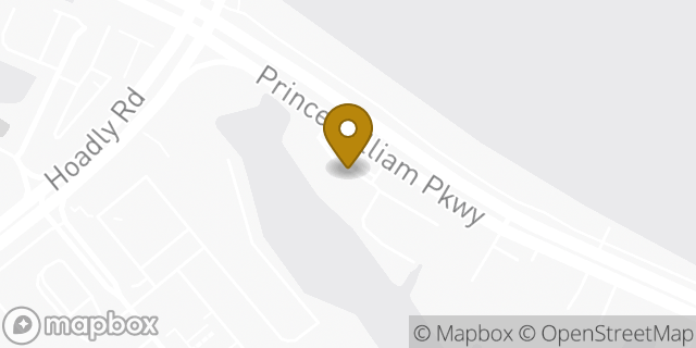 Map showing the location of Amazon Locker - Erosion in Woodbridge, VA 22192