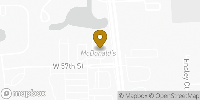 Map showing the location of McDonald's in Indianapolis, IN 46254