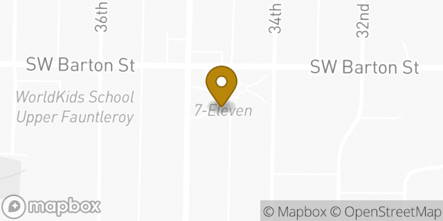 Map showing the location of Amazon Locker - Flavius in Seattle, WA 98126