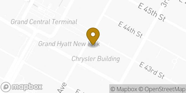 Map showing the location of The UPS Store in New York, NY 10017