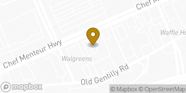 Map showing the location of Kids Foot Locker in New Orleans, LA 70126