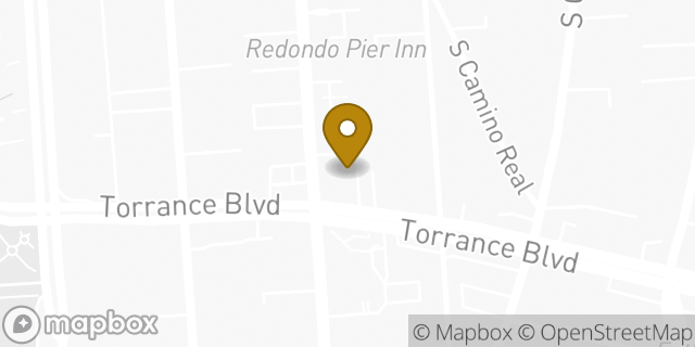 Map showing the location of Chase Bank in Redondo Beach, CA 90277
