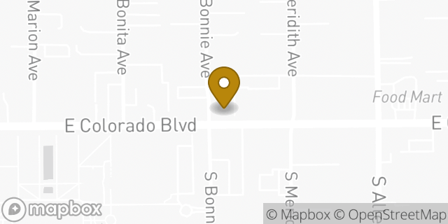 Map showing the location of Chipotle Mexican Grill in Pasadena, CA 91106