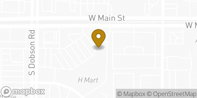 Map showing the location of Subway in Mesa, AZ 85201