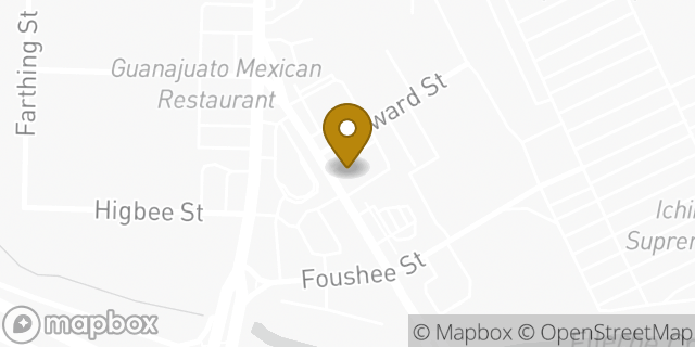 Map showing the location of Subway in Durham, NC 27704