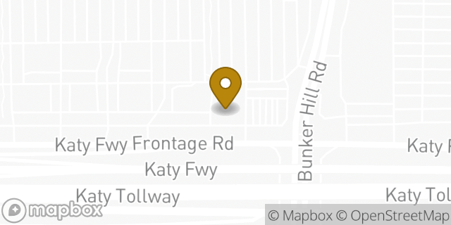 Map showing the location of Bank of America in Houston, TX 77055