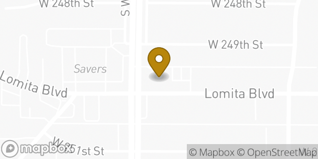 Map showing the location of ATM Walgreens in Harbor City, CA