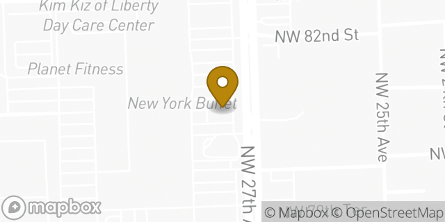 Map showing the location of Kids Foot Locker in Miami, FL 33147