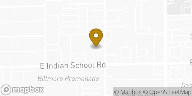 Map showing the location of Budget Car Rental in Phoenix, AZ 85016