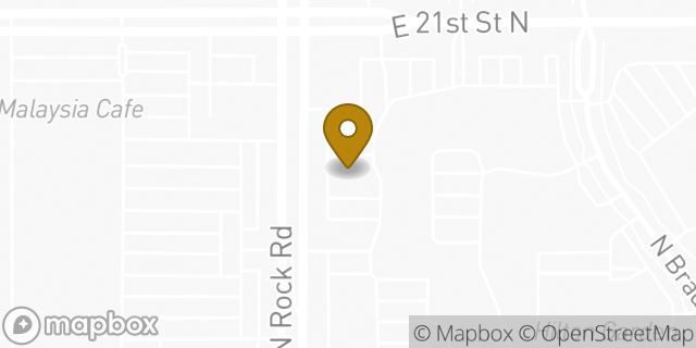 Map showing the location of LensCrafters in Wichita, KS 67206