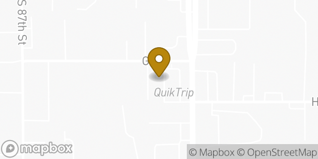 Map showing the location of QuikTrip in Omaha, NE 68127