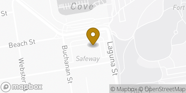 Map showing the location of Safeway in San Francisco, CA 94123
