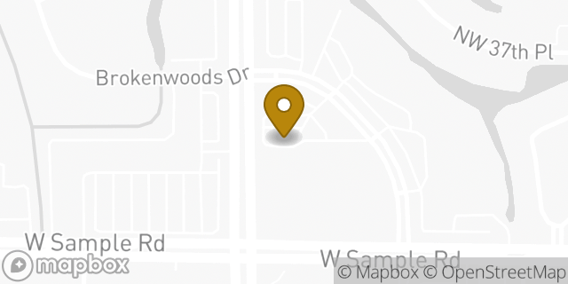 Map showing the location of Starbucks Coffee Company in Coral Springs, FL 33065