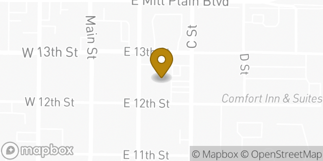 Map showing the location of Chase Bank in Vancouver, WA 98660