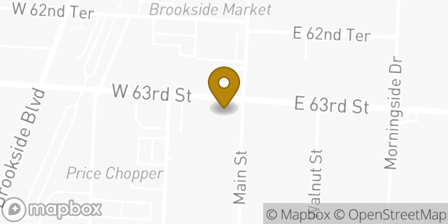 Map showing the location of The UPS Store in Kansas City, MO 64113